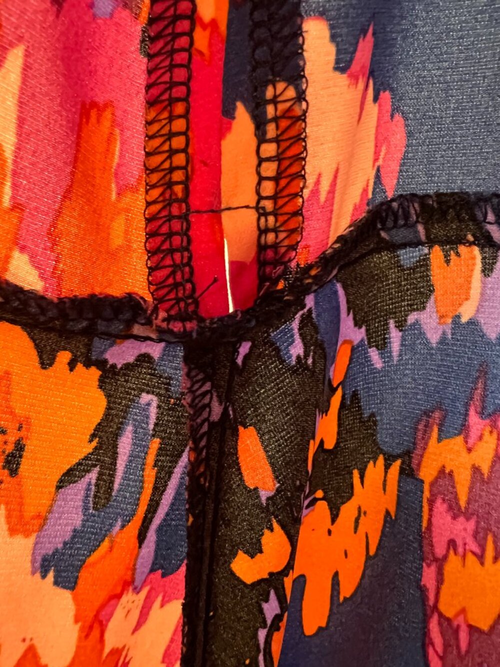 NWOT Pretty Garden High Low Wrap Midi Dress Short Sleeve Abstract Print SIZE Med - Picture 11 of 13